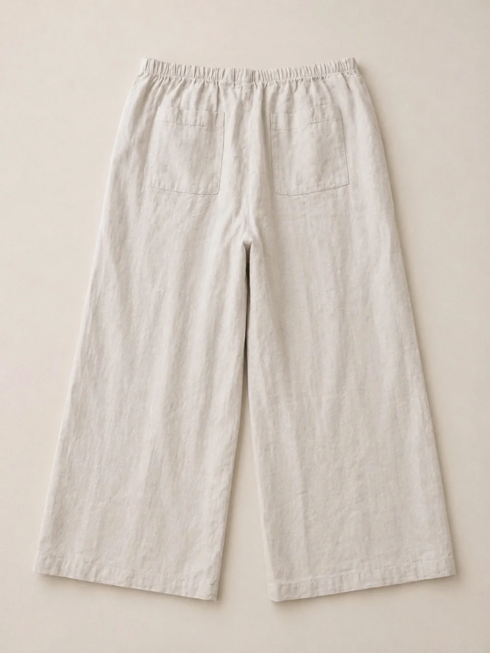 C&C California 100% Linen Wide Leg Pull On Pants NWT Oatmeal XL Coastal - Picture 3 of 6